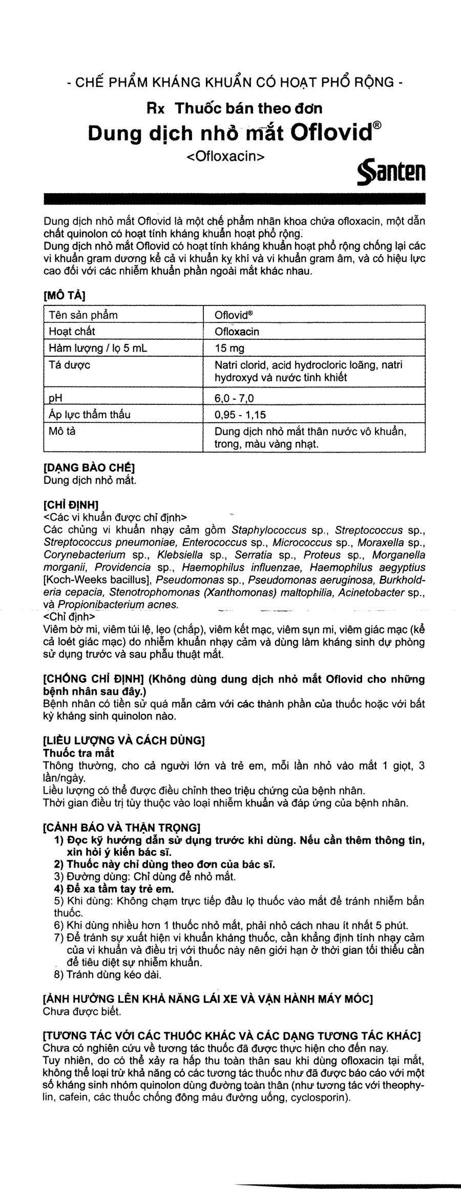 Dung dịch nhỏ mắt Oflovid 0.3% trị nhiễm khuẩn mắt chai 5ml - 4